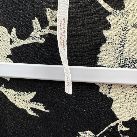 Free People Women's French Quarter Printed Mini Dress Floral Black White Size L - Picture 7 of 9